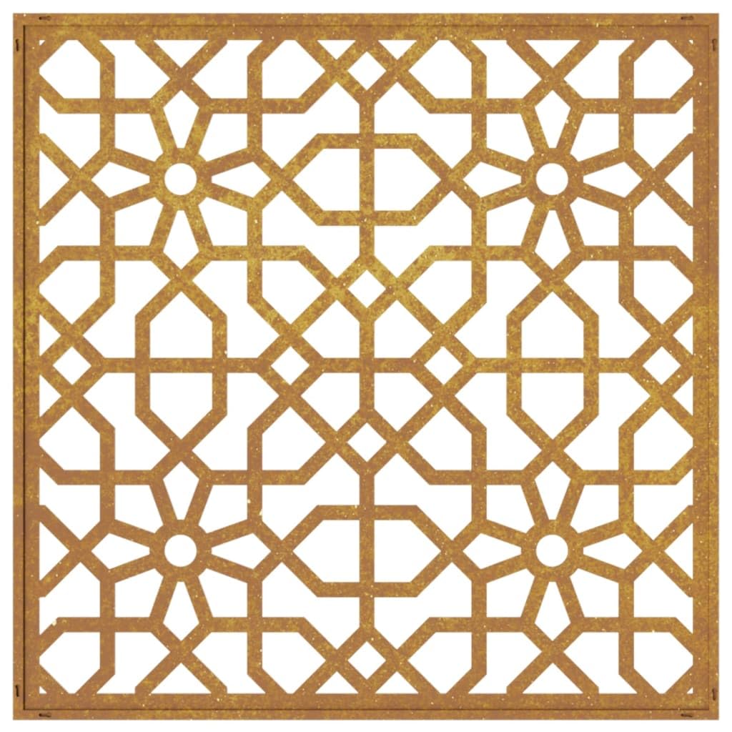 Foto 6 pulgar | Decoración De Pared Para Patio Vidaxl, Acero Corten, Diseño Morisco - Venta Internacional.