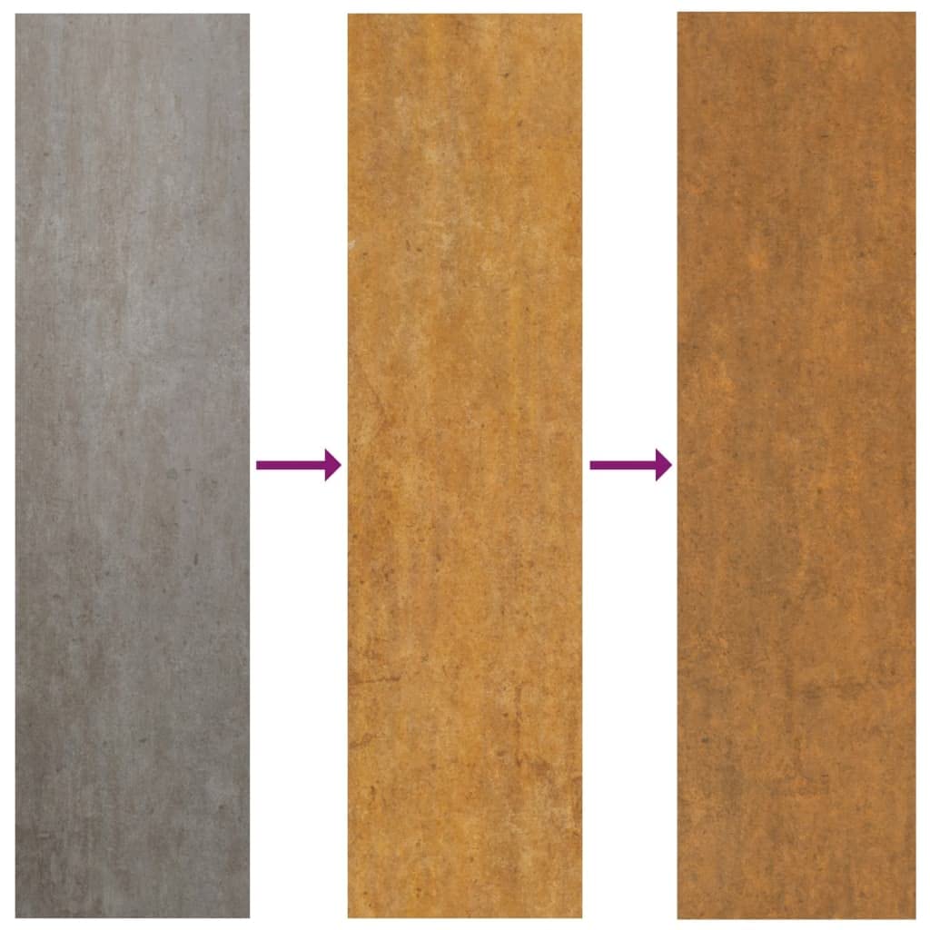 Foto 7 pulgar | Decoración De Pared Para Patio Vidaxl, Acero Corten, Diseño Morisco - Venta Internacional.