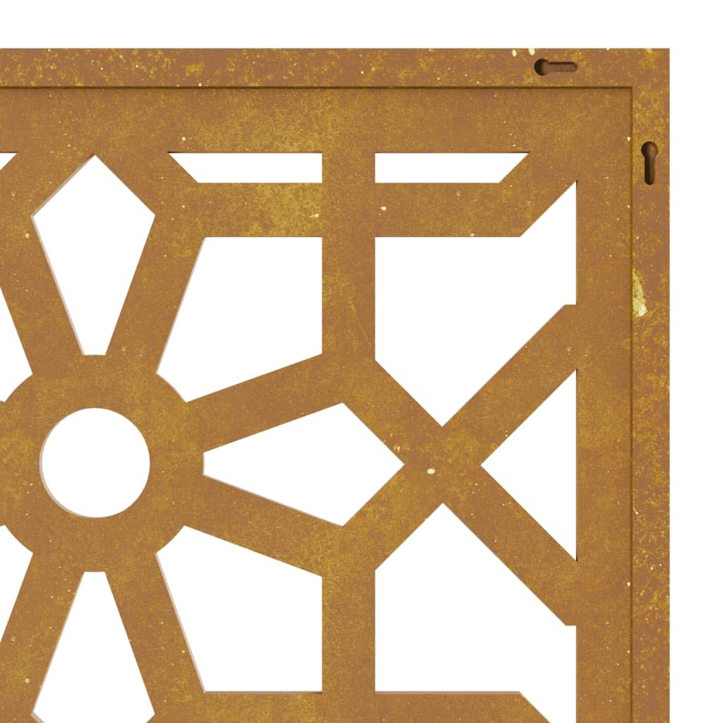 Foto 8 pulgar | Decoración De Pared Para Patio Vidaxl, Acero Corten, Diseño Morisco - Venta Internacional.