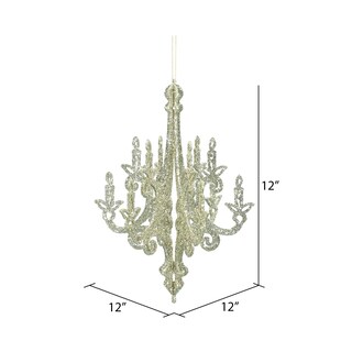 Foto 2 | Candelabro Vickerman Con Purpurina De Champán Con Adorno Navideño - Venta Internacional.