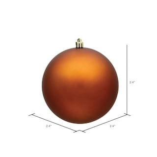 Foto 2 | Adorno Navideño En Forma De Bola Vickerman, Cobre Mate, 2,4 Cm, 24 Unidades - Venta Internacional.