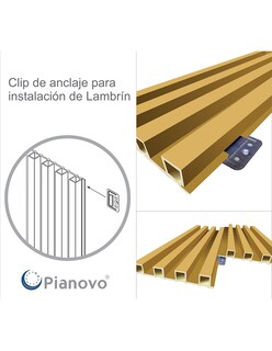 Foto 4 | Lambrin Decorativo Interior Nogal Clasico 2900 X 169 X 24 mm
