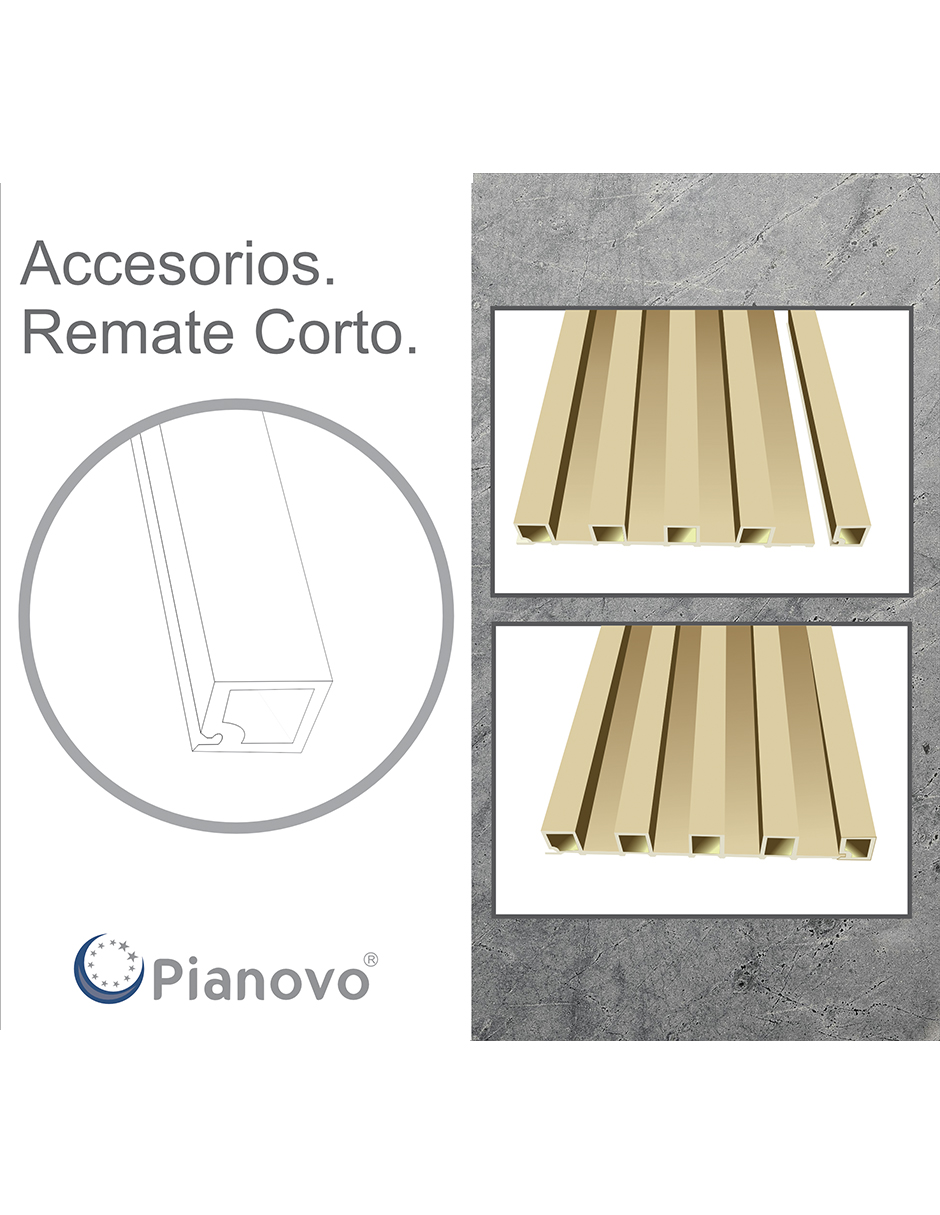Foto 5 pulgar | Lambrin Decorativo para Interior Roble Natural 10 Piezas