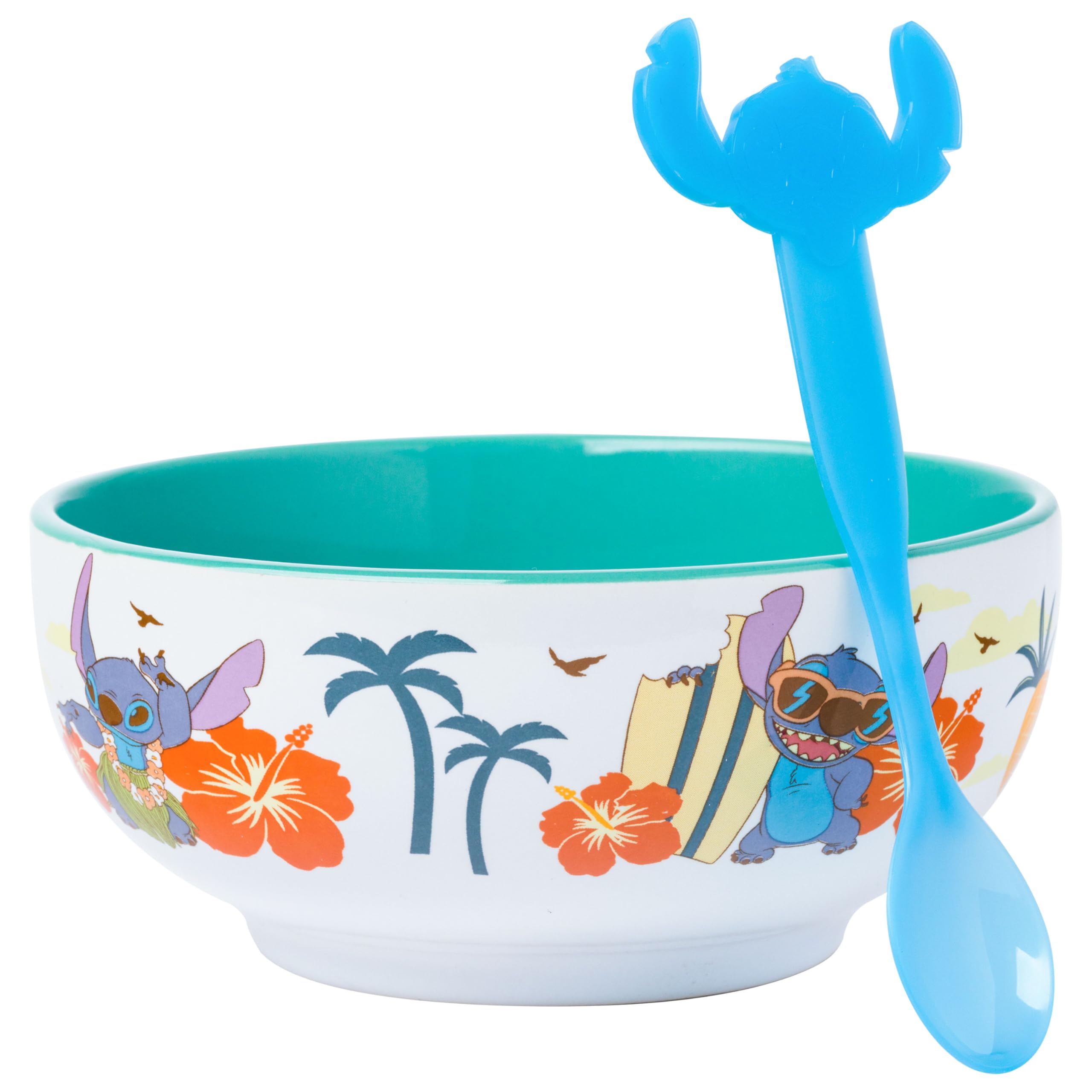 Foto 2 pulgar | Bol De Cerámica Plateado Buffalo Disney Lilo And Stitch 800 Ml - Venta Internacional.