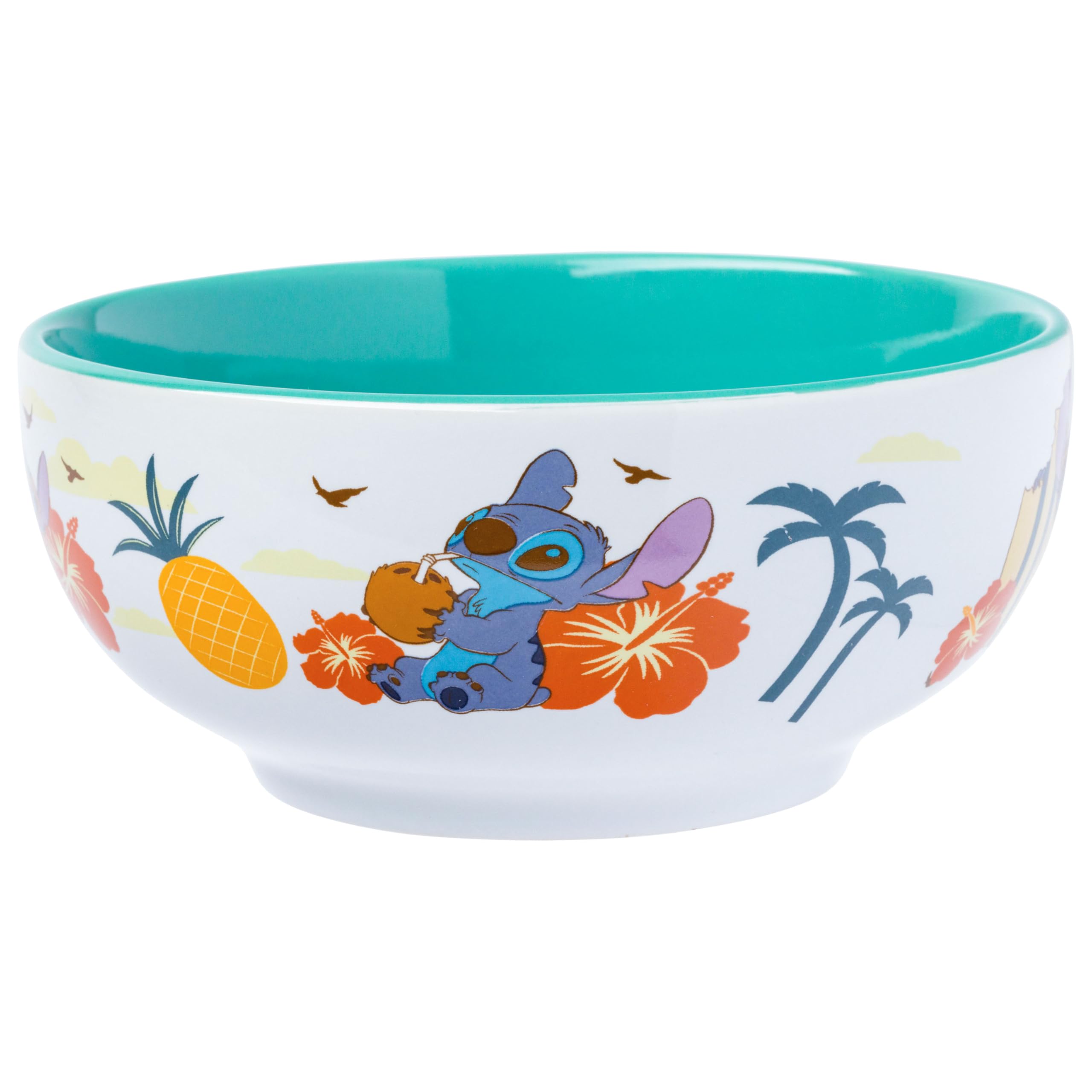 Foto 4 | Bol De Cerámica Plateado Buffalo Disney Lilo And Stitch 800 Ml - Venta Internacional.