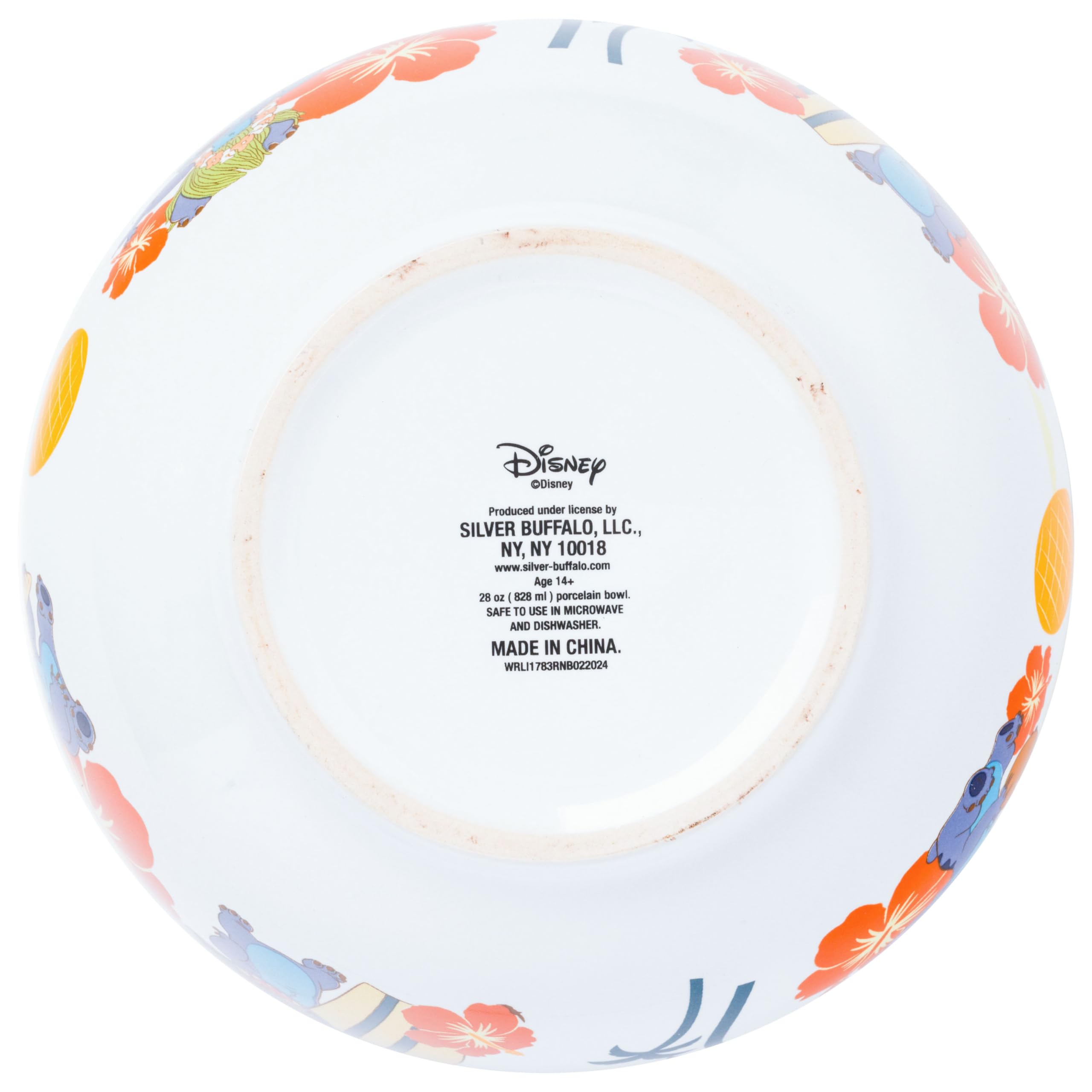 Foto 5 | Bol De Cerámica Plateado Buffalo Disney Lilo And Stitch 800 Ml - Venta Internacional.