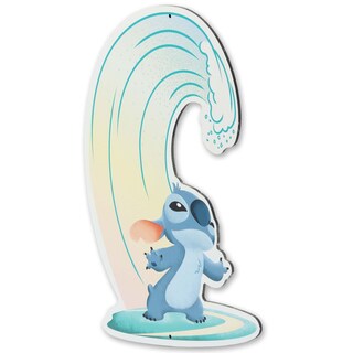 Foto 2 | Letrero De Metal Para Decoración De Pared De Disney Lilo And Stitch Surfing - Venta Internacional.