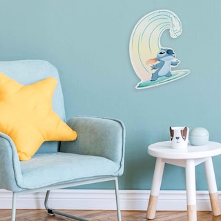 Foto 5 | Letrero De Metal Para Decoración De Pared De Disney Lilo And Stitch Surfing - Venta Internacional.