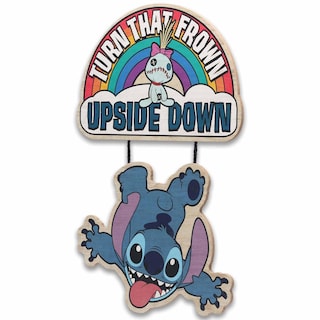 Foto 2 | Decoración De Pared: Lilo Y Stitch De Disney Ponen Ese Ceño Fruncido Boca Abajo - Venta Internacional.