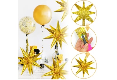 Foto 4 | 10pzs Xtellar Globos Estrella Picos Para Cumpleaño Decoracion Fiesta