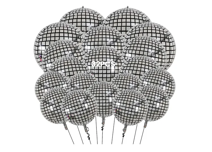 32pzs Xtellar Globos Metal Disco Esfera Ball Decoración Fiesta