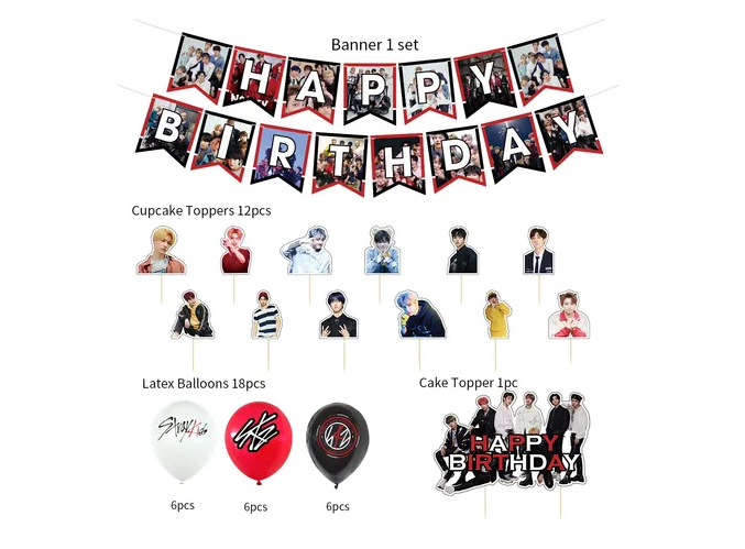 Foto 5 | Globos Xtellar De Cumpleaños Decoración Stray Kids Fiesta Temática