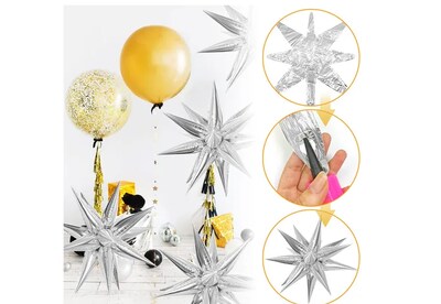 Foto 4 | 10pzs Xtellar Globos Estrella Picos Para Cumpleaño Decoracion Fiesta