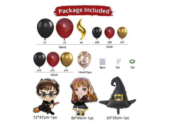 Foto 2 | Kit Xtellar Fiesta Harry Potter Globos Decoración De Cumpleaños