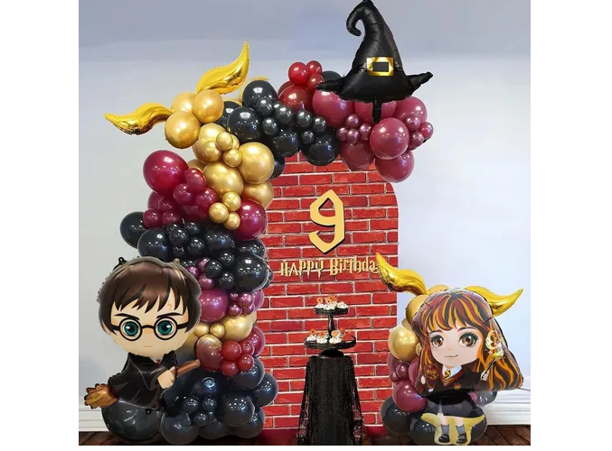 Foto 4 pulgar | Kit Xtellar Fiesta Harry Potter Globos Decoración De Cumpleaños