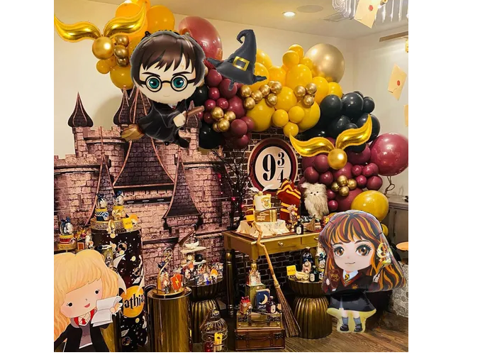 Foto 5 pulgar | Kit Xtellar Fiesta Harry Potter Globos Decoración De Cumpleaños
