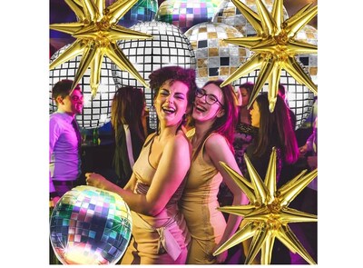 Foto 4 | 12 Xtellar Globos Metal Disco Esfera Ball Decoración Fiesta 22 Pulg
