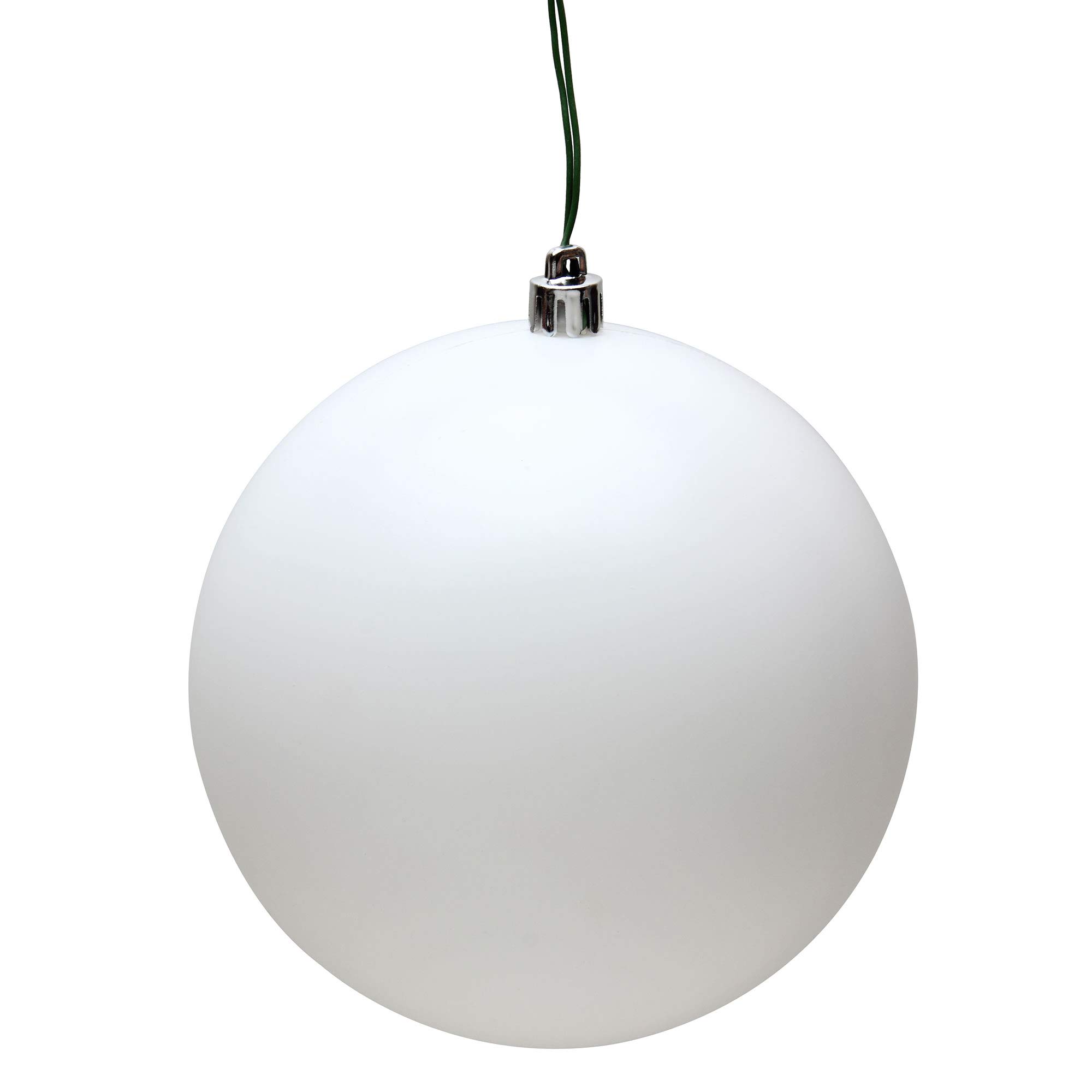 Foto 2 pulgar | Adorno Navideño Vickerman, 6 Bolas Blancas Mate, Paquete De 4 - Venta Internacional.