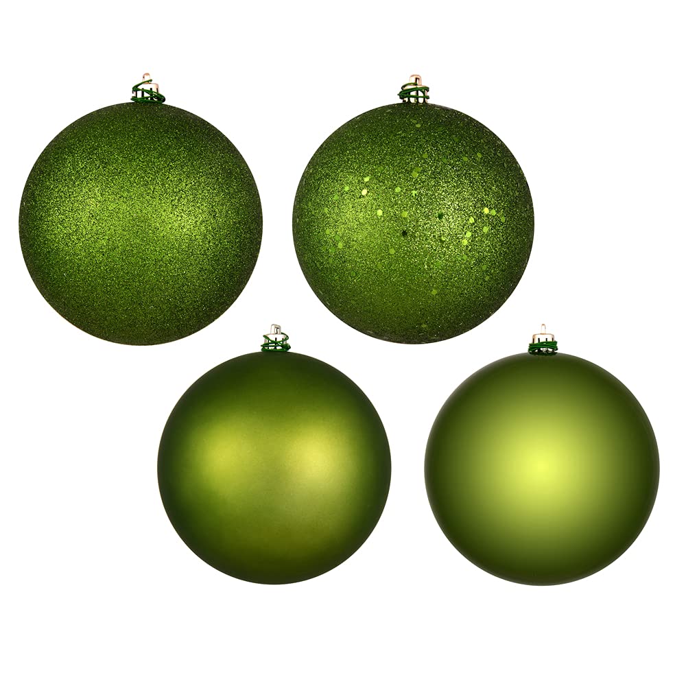 Foto 1 | Set De Adornos Vickerman 6, Color Verde Enebro, 4 Bolas Con Acabado - Venta Internacional.