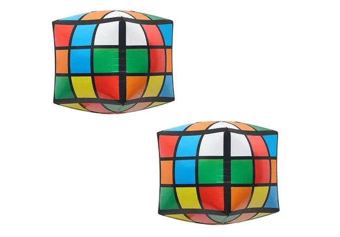 Foto 2 pulgar | Globos Metálicos Xtellar Cubo Rubik 2 Piezas
