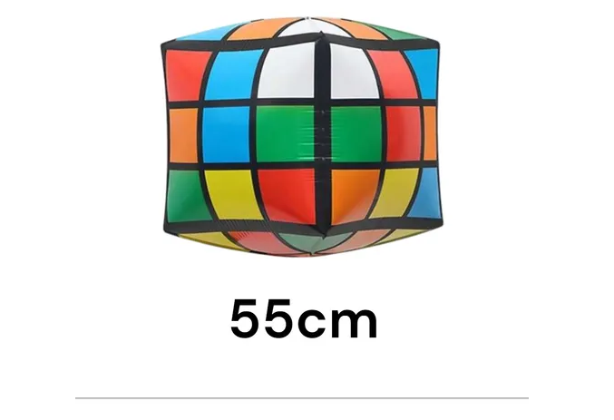 Foto 3 pulgar | Globos Metálicos Xtellar Cubo Rubik 2 Piezas
