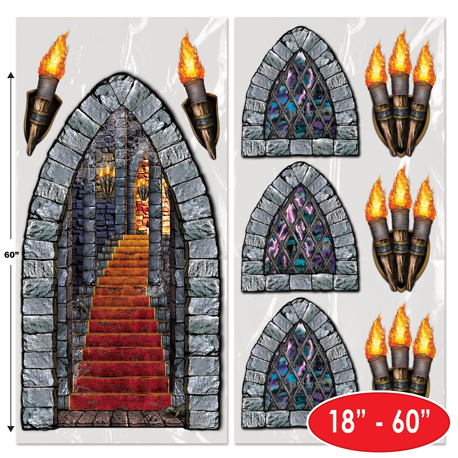 Foto 2 | Accesorio Para Fiestas, Escaleras, Ventanas Y Antorchas, Accesorios Para Fiestas, Beistle - Venta Internacional.
