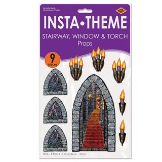 Foto 6 | Accesorio Para Fiestas, Escaleras, Ventanas Y Antorchas, Accesorios Para Fiestas, Beistle - Venta Internacional.