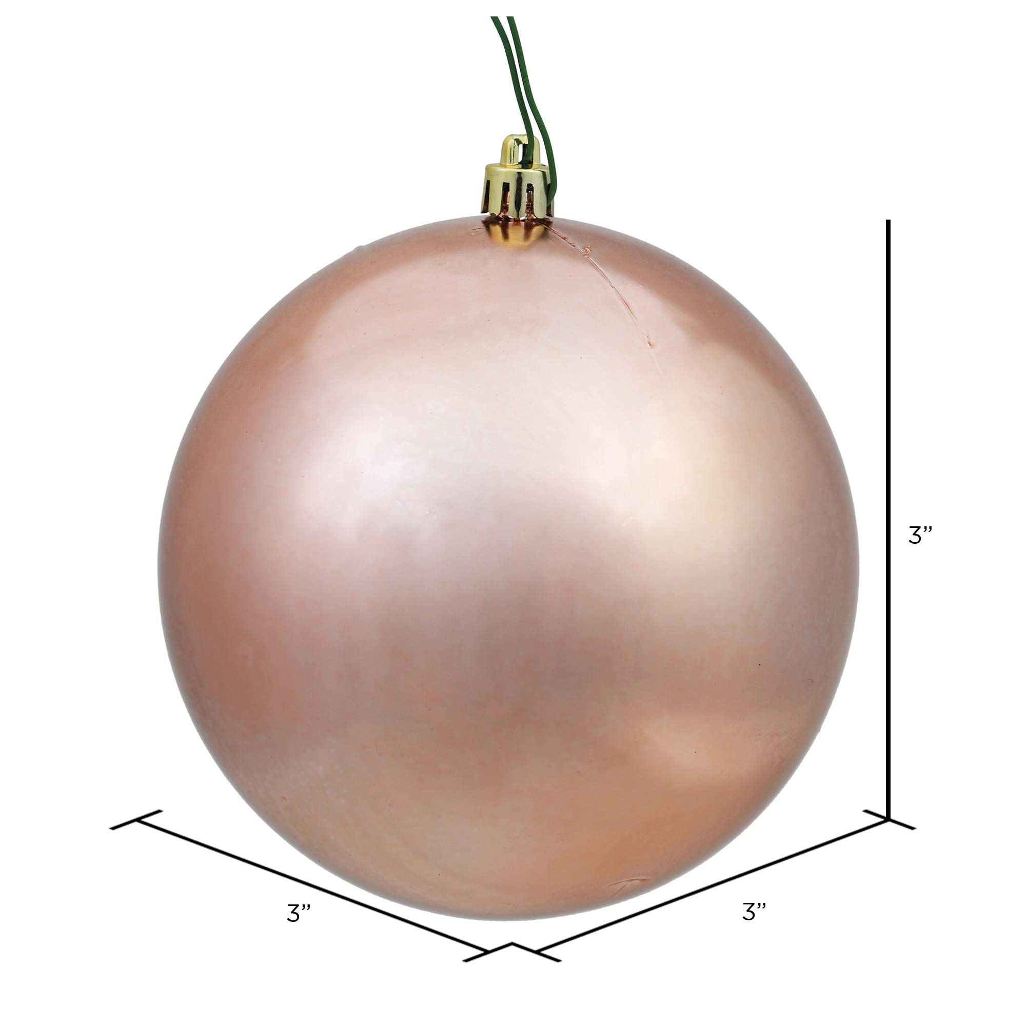 Foto 6 pulgar | Bola Brillante De Oro Rosa De Ornament Vickerman De 3 Cm, 12 Unidades - Venta Internacional.