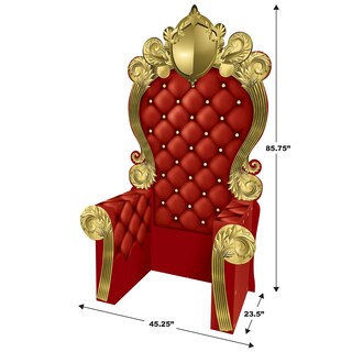 Foto 3 | Trono 3d Rojo De Cartón Corrugado Decoration Beistle - Venta Internacional.