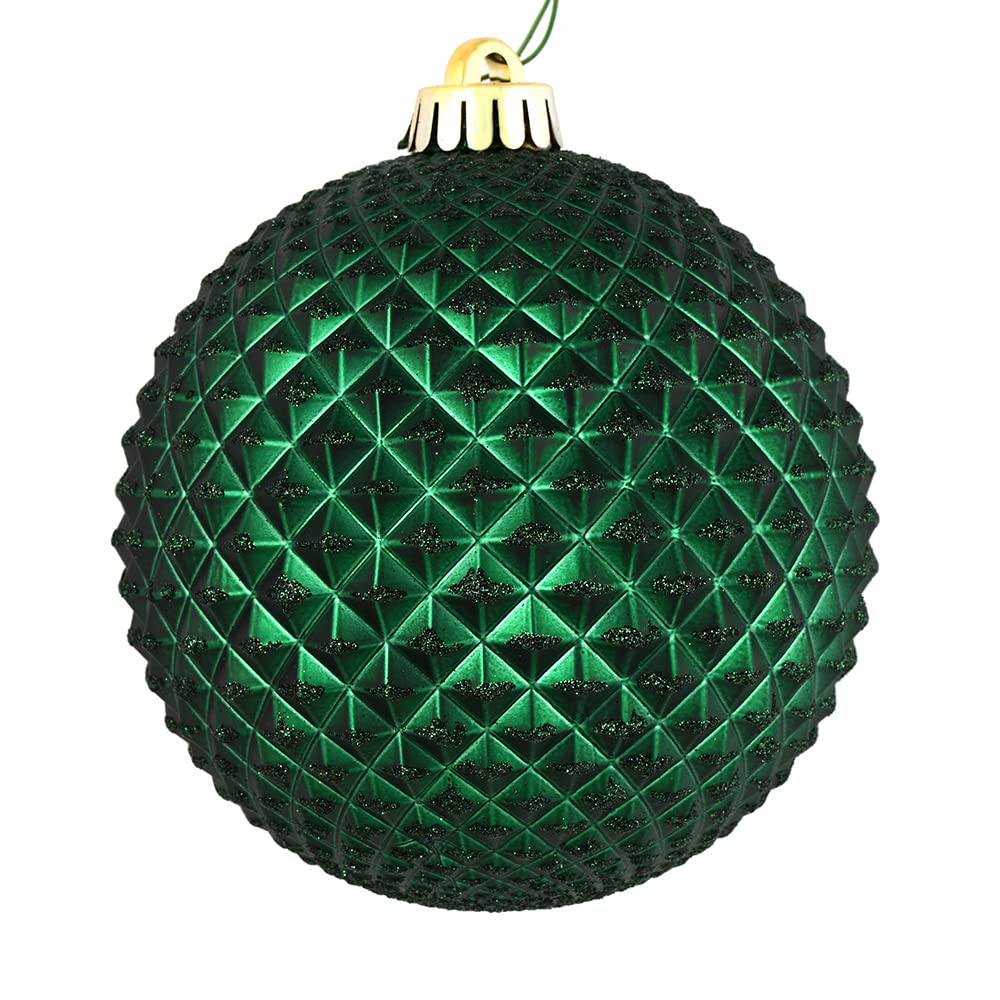 Foto 2 pulgar | Bola Con Purpurina Durian De Color Verde Medianoche De Ornament Vickerman, 4 Cm, 6 Unidades - Venta Internacional.