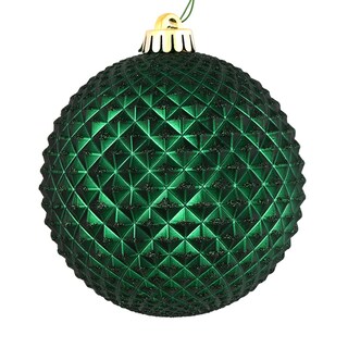 Foto 1 | Bola Con Purpurina Durian De Color Verde Medianoche De Ornament Vickerman, 4 Cm, 6 Unidades - Venta Internacional.
