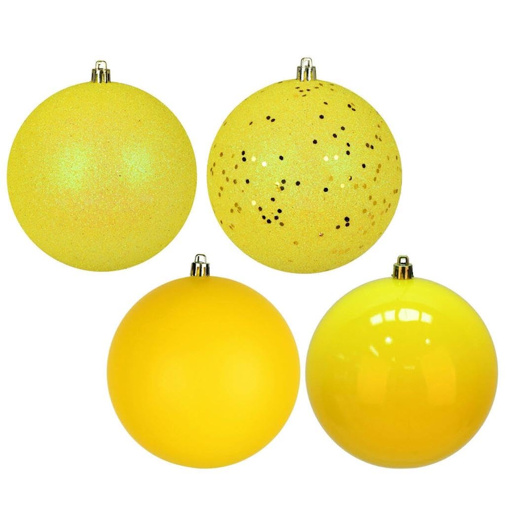 Foto 2 pulgar | Adorno Para Árbol De Navidad Vickerman 624470-2.4 Amarillo (paquete De 60) - Venta Internacional.