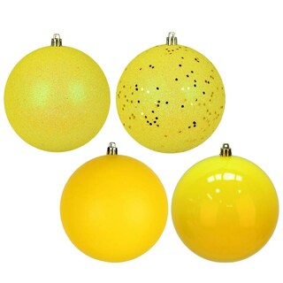 Foto 1 | Adorno Para Árbol De Navidad Vickerman 624470-2.4 Amarillo (paquete De 60) - Venta Internacional.