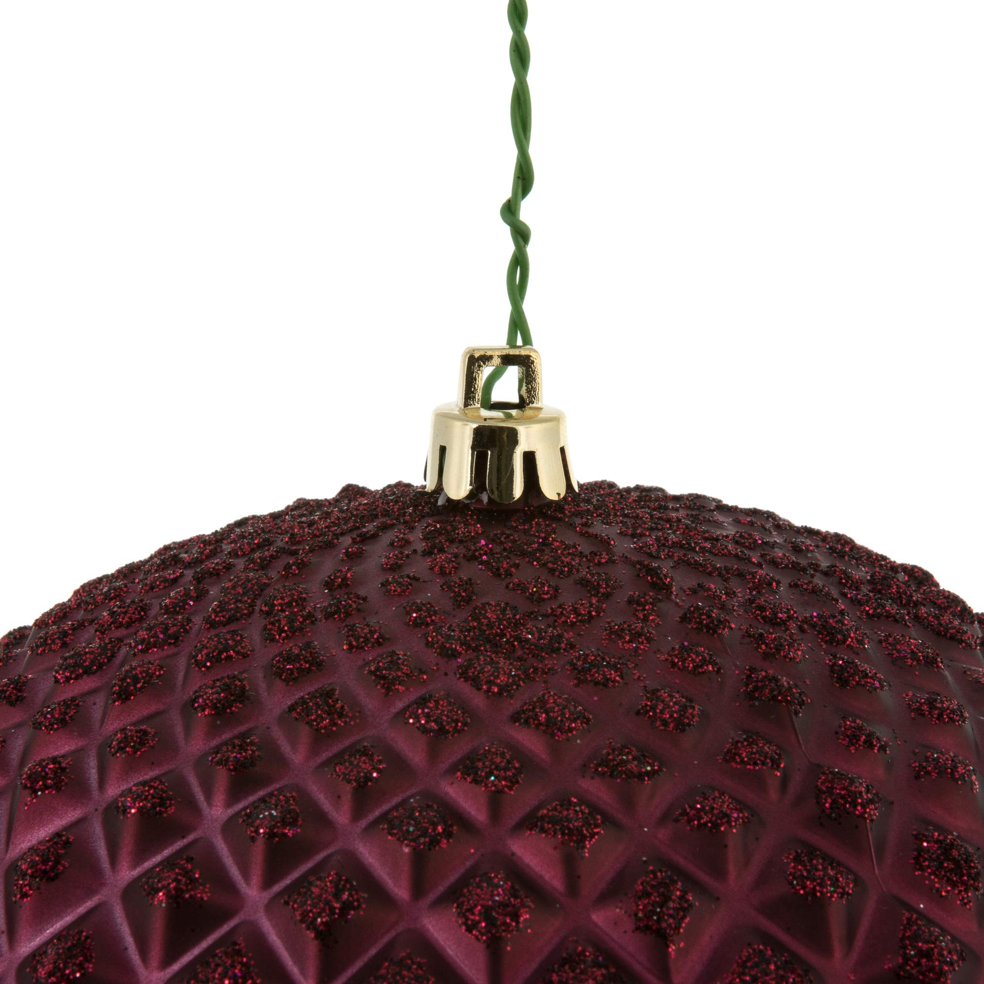 Foto 3 pulgar | Bola Con Purpurina Vickerman Wine Durian De 6 Cm, 4 Unidades Por Bolsa - Venta Internacional.