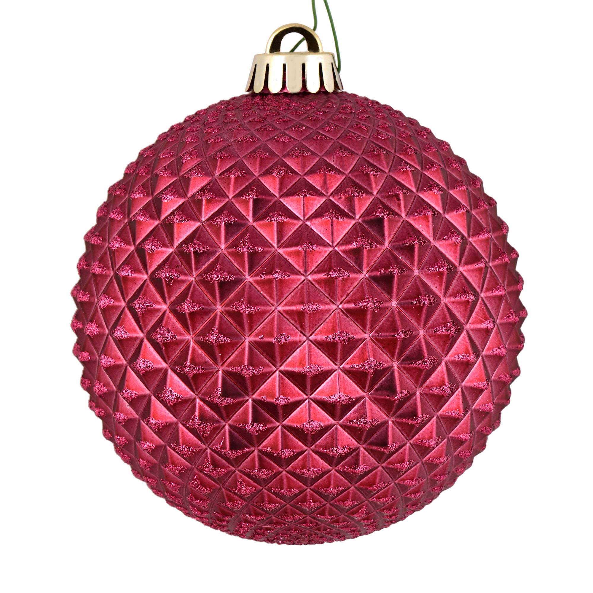 Foto 2 pulgar | Bola Con Purpurina Roja Durian De Ornament Vickerman Berry, 6 Cm, 4 Unidades - Venta Internacional.