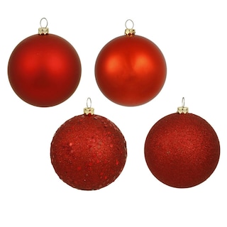 Foto 1 | Set De Adornos Navideños Vickerman 6 Bolas Rojas Con 4 Acabados - Venta Internacional.