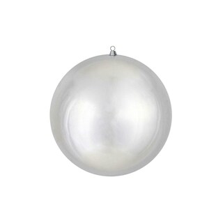 Foto 1 | Adorno Navideño Vickerman, Bola Gigante Plateada Brillante De 20 Cm - Venta Internacional.