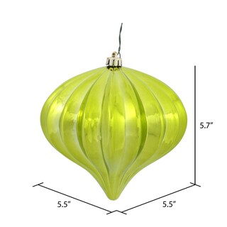 Foto 3 | Adorno Navideño Vickerman Lime Shiny Onion De 5,7 Cm, Juego De 3 - Venta Internacional.