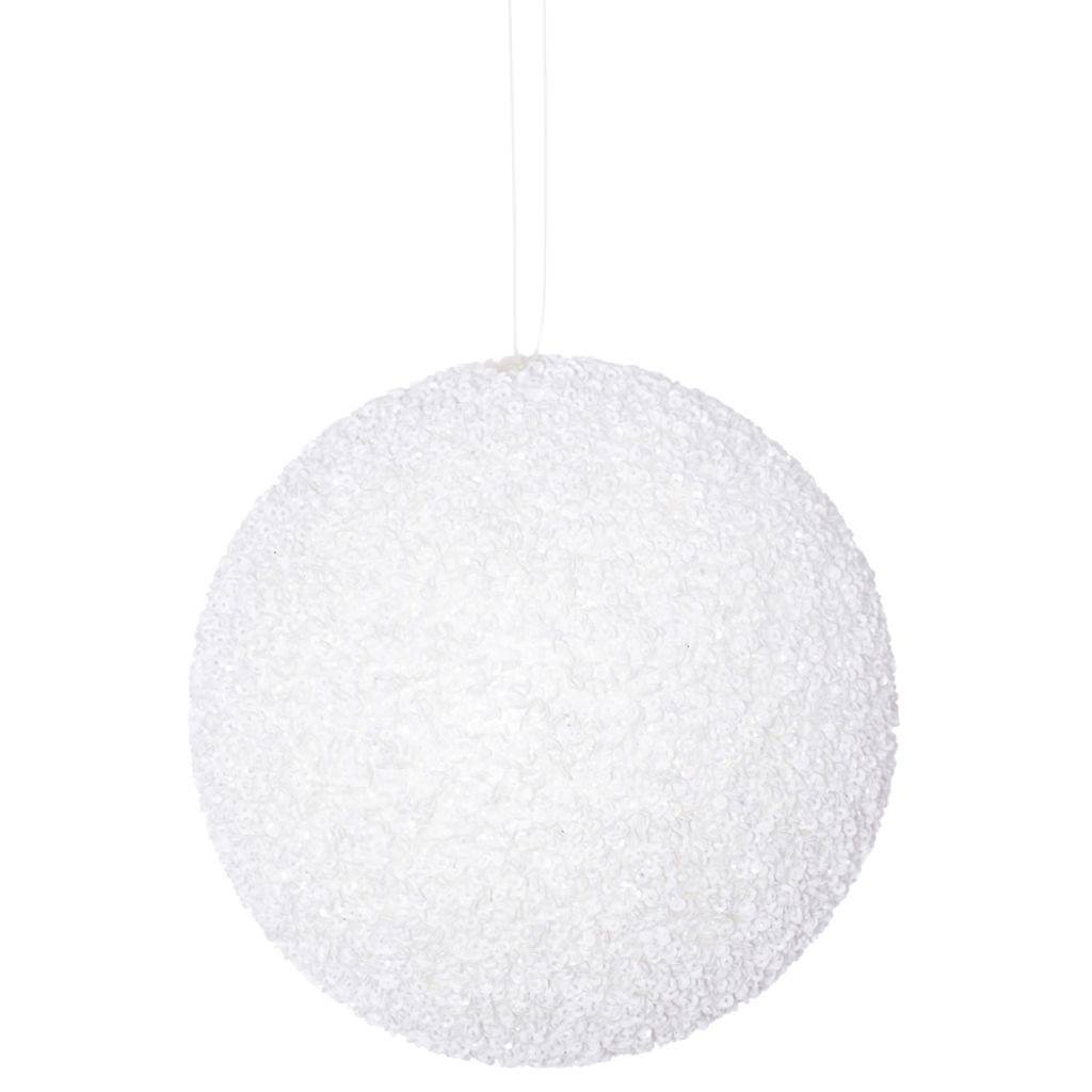 Foto 2 pulgar | Adorno Para Árbol De Navidad Vickerman 532232-6, Bola Con Cuentas Blancas - Venta Internacional.