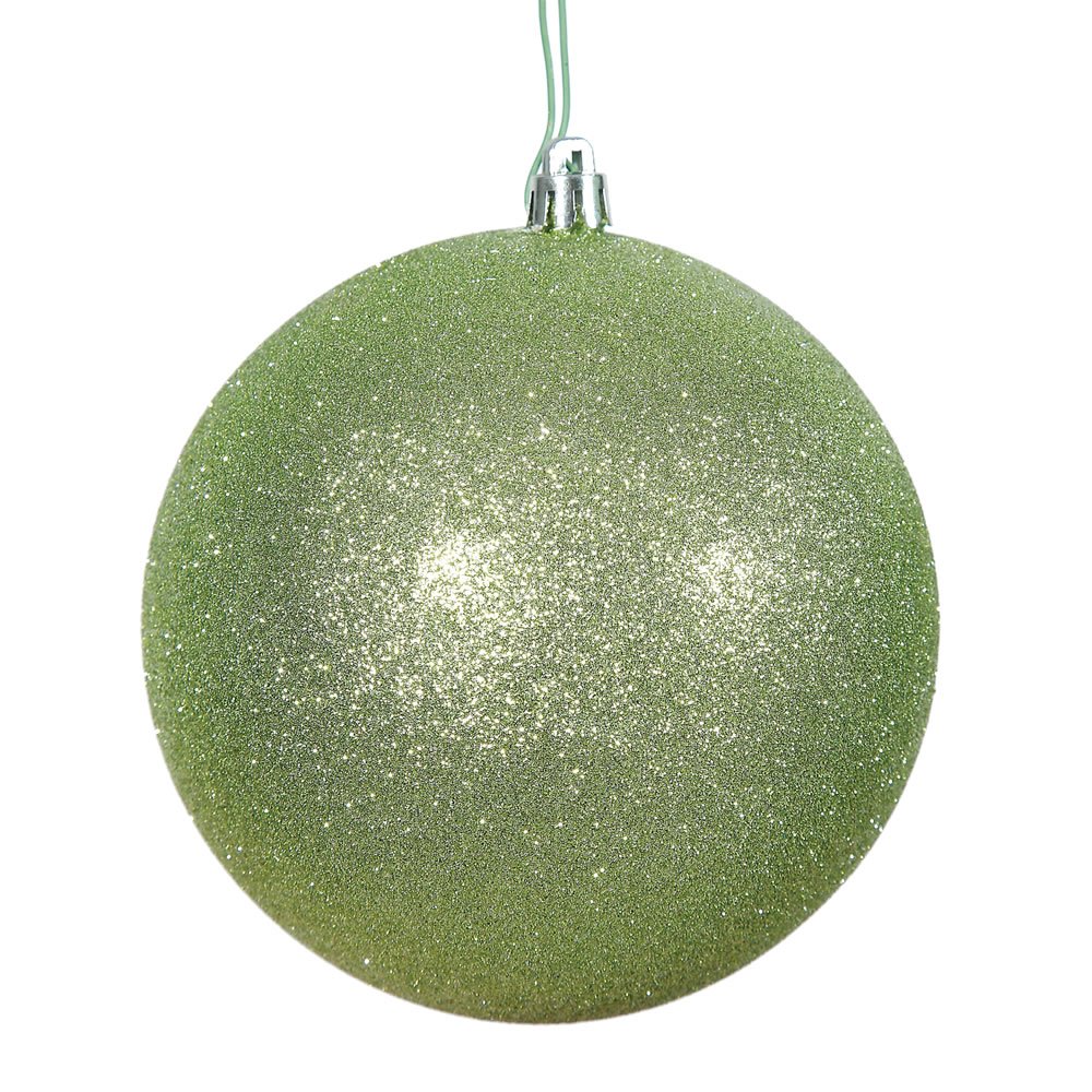Foto 2 pulgar | Bola Con Purpurina De Celadón Ornament Vickerman De 6 Cm, 4 Unidades Por Bolsa - Venta Internacional.