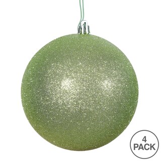 Foto 5 | Bola Con Purpurina De Celadón Ornament Vickerman De 6 Cm, 4 Unidades Por Bolsa - Venta Internacional.