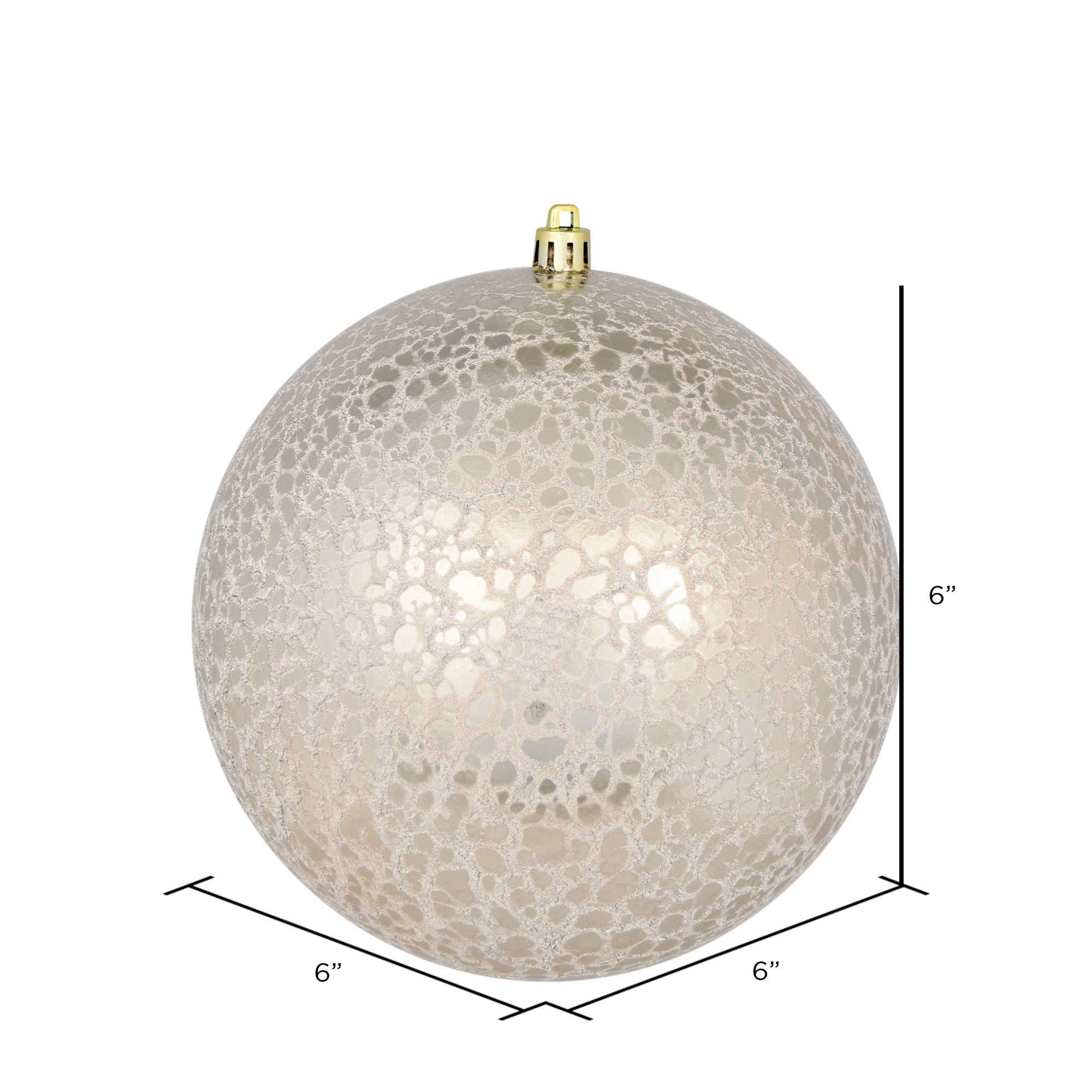 Foto 2 | Adorno Navideño Vickerman 6 Champagne Crackle Ball X4 - Venta Internacional.