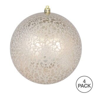Foto 3 | Adorno Navideño Vickerman 6 Champagne Crackle Ball X4 - Venta Internacional.