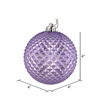 Foto 2 | Bola Con Purpurina Ornament Vickerman, Lavanda, Durian, 4 Cm, 6 Bolsas - Venta Internacional.