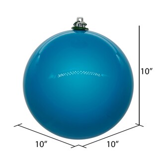 Foto 2 | Bola Perforada Uv Con Perla Turquesa Ornament Vickerman De 10 Cm - Venta Internacional.