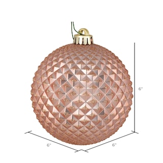 Foto 2 | Bola Con Purpurina Durian De Oro Rosa Ornament Vickerman, 6 Cm, 4 Unidades - Venta Internacional.