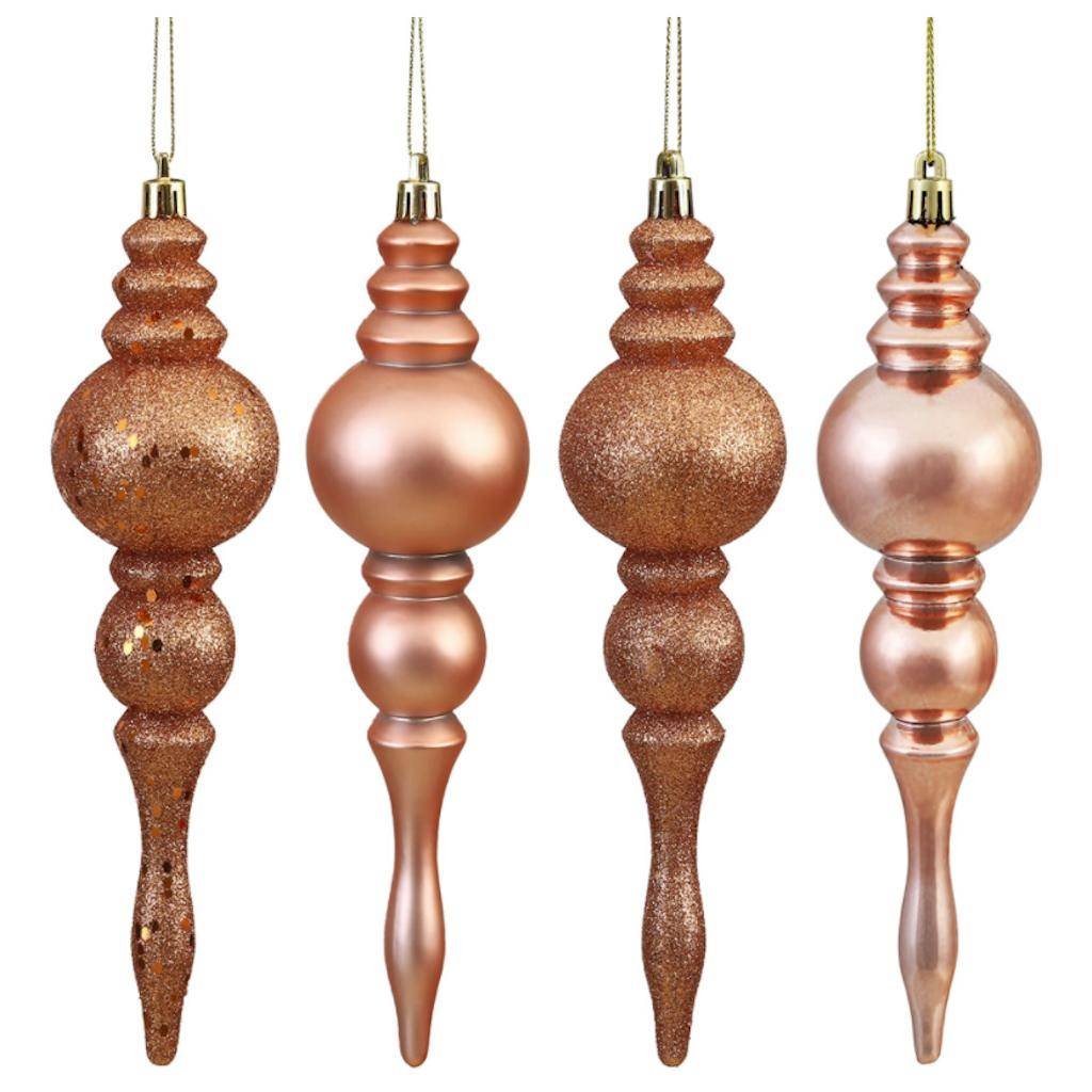 Foto 2 pulgar | Adorno Para Árbol De Navidad Vickerman 443255-7, Oro Rosa (paquete De 8) - Venta Internacional.