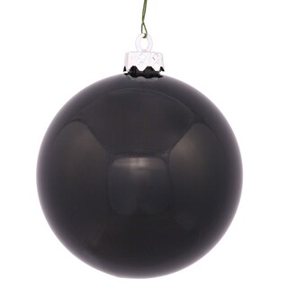 Foto 1 | Adorno De Bola De Navidad Vickerman, Acabado Brillante, 8 Cm, Negro - Venta Internacional.