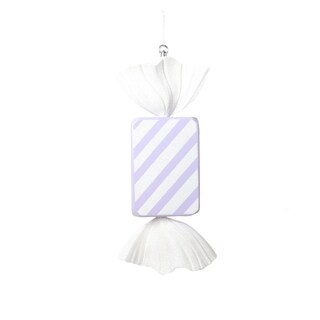 Foto 1 | Ornament Vickerman, Caramelo A Rayas Color Lavanda Pastel, 18,5 Cm - Venta Internacional.