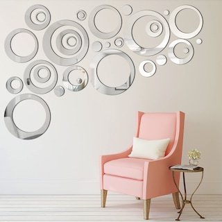 Foto 1 | Juego de Pegatinas de Espejo Circular 32 Unidades- Venta Internacional